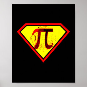 Poster Costume Superhero Funny Pi Day