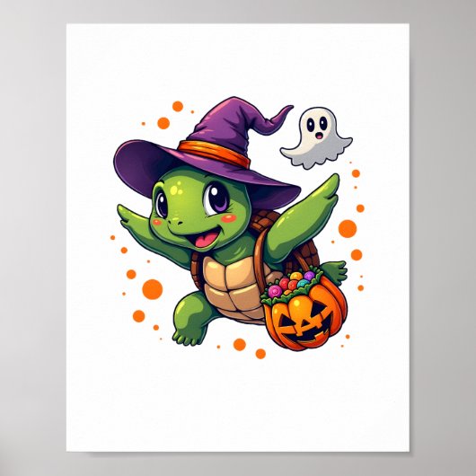Poster Costume Tortue Halloween Tortue Hommes Femmes Enfa (Devant)