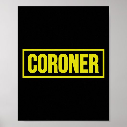 Poster Costume uniforme coroner Halloween (Devant)