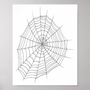 Poster Costume Web Spider Et Spider Chemise Halloween Fac