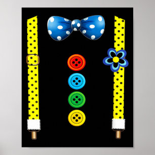 Poster Costumes de clown drôles pour femmes pour carnaval