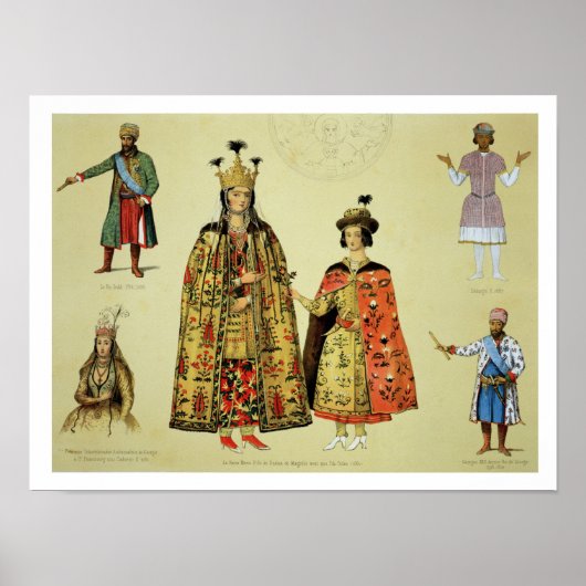 Poster Costumes des XVIIe et XVIIIe siècles, plaque 56 (Devant)