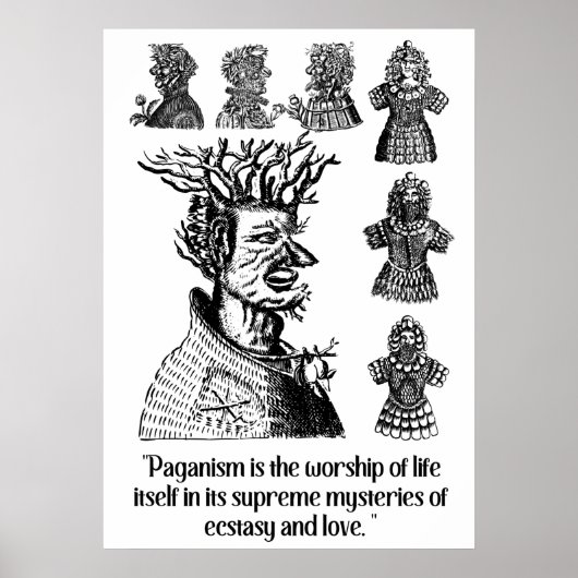 Poster Costumes du paganisme antique (Devant)