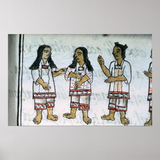 Poster Costumes féminins aztèques (Devant)