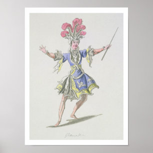 Poster Costumez la conception pour le magicien, dans