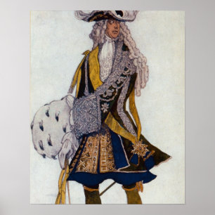 Poster Costumez la conception pour le roi, dans le