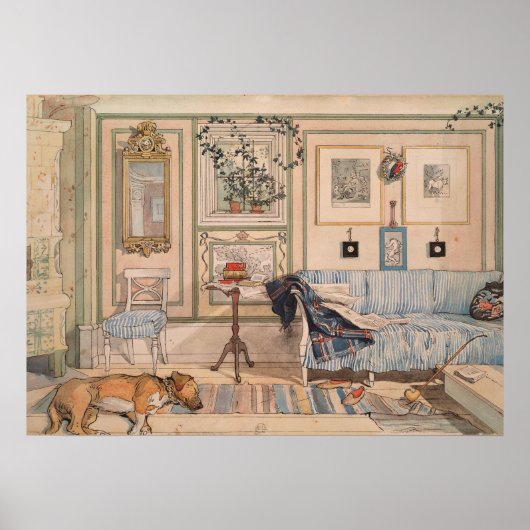 Poster Cosy Corner (par Carl Larsson) (Devant)
