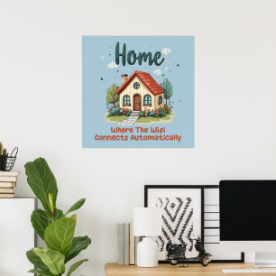 Poster Cosy Cottagecore Home Whimsical House Art