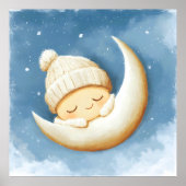 Poster Cosy Knit Nap Creson Moon (Devant)