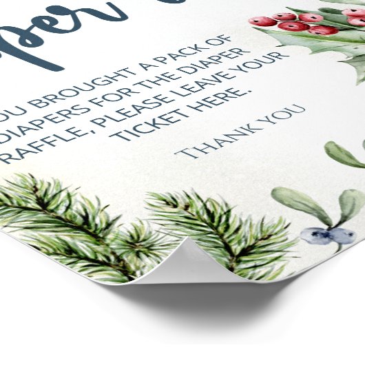 Poster Cosy Winter Hot Cocaca Rupture de couche neigeuse (Coin)