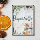 Poster Cosy Winter Hot Cocaca Rupture de couche neigeuse 