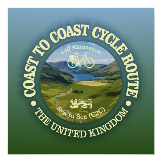 Poster Côte à côte "C2C" (cyclisme c) (Devant)