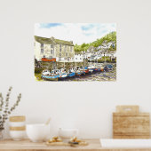 Poster "côte à côte" (Polperro) (Cuisine)