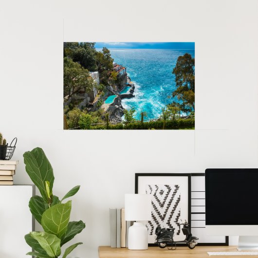 Poster Côte Amalfi (Bureau à domicile)