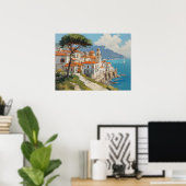 Poster Côte Amalfi (Bureau à domicile)