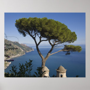 Poster Côte amalfitaine, Ravello, Campanie, Italie