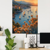 Poster Côte d’Azur, France (Bureau à domicile)