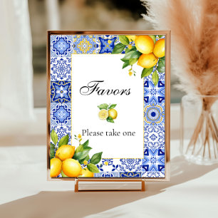 Poster Côte d'Amalfi Baby shower italien Faveurs