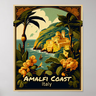 Poster Côte d'Amalfi Vintage