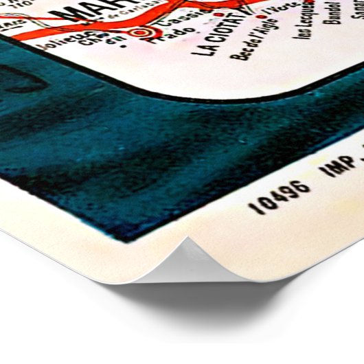 Poster Côte d'Azur, Côte d'Azur, Course en bateau, France (Coin)