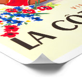 Poster Cote D'Azur France vintage travel (Coin)