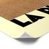 Poster Côte d'Azur La Plage De Calvi Corse (Coin)