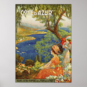 Poster Côte d'Azur vintage