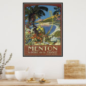 Poster Côte d'Azur vintage, France - (Cuisine)