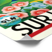 Poster Côte d'Azur Vintage voyage (Coin)