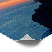 Poster Côte de Californie au coucher du soleil San Pedro  (Coin)