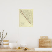 Poster Côte de Californie montrant San Andreas Rift (Cuisine)