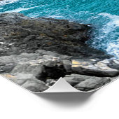 Poster Côte de la mer Cinque Terre Manarola Italie (Coin)