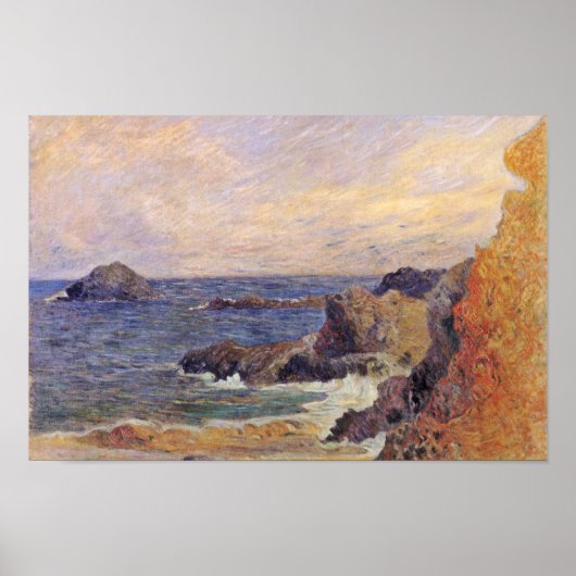 Poster Côte de la Mer Rocheuse Par Paul Gauguin (Meilleur (Devant)