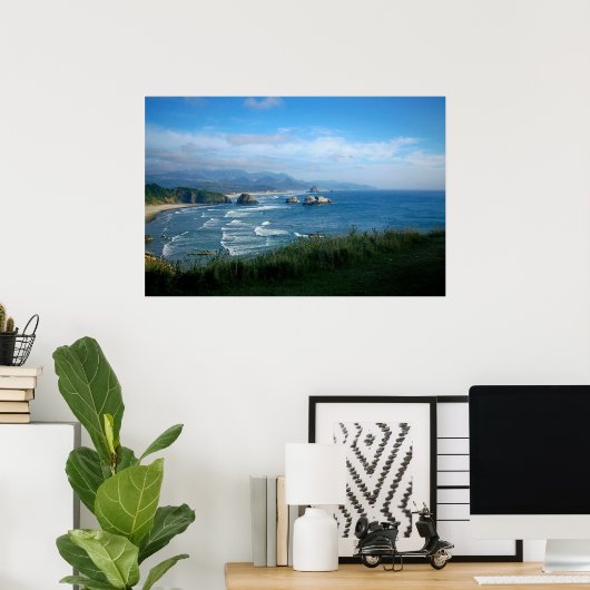 Poster Côte de l'Oregon (Bureau à domicile)