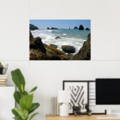 Poster Côte de l'Oregon (Bureau à domicile)