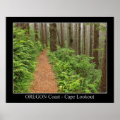Poster Côte de l'Oregon - Cape Lookout (Devant)