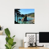 Poster Côte de l'Oregon Sunny Beach Rocks Nature Photo (Bureau à domicile)