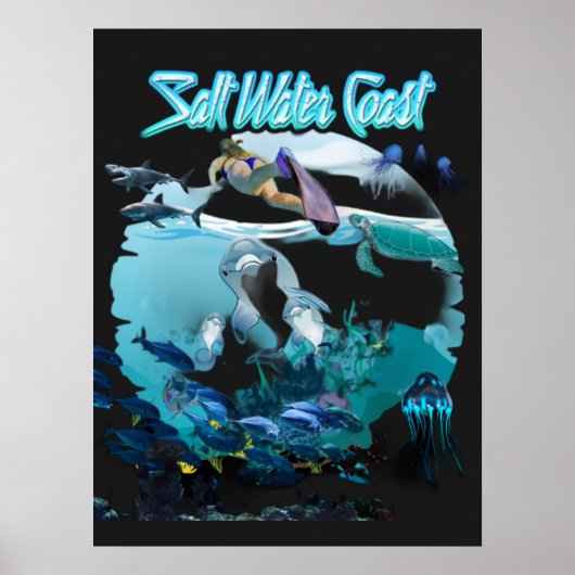 Poster Côte d'eau salée (Devant)