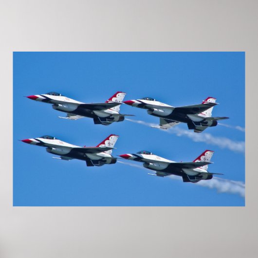 Poster Côté diamant des Thunderbirds de l'USAF (Devant)
