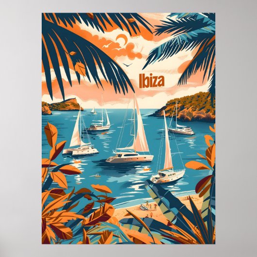 Poster Côte d'Ibiza (Devant)