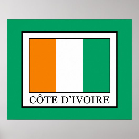Poster Côte d'Ivoire (Devant)