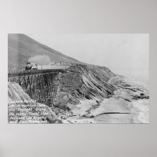 Poster Côte du Pacifique Sud (Devant)