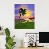 Poster Côté Ensoleillé (Bureau à domicile)