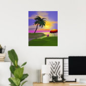 Poster Côté Ensoleillé (Bureau à domicile)