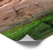 Poster Côte Jurassique roches rouges, Devon, Angleterre (Coin)