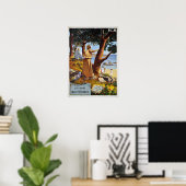 Poster Côte Méditerranéenne, France Vintage voyage (Bureau à domicile)