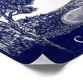 Poster Côte Napoli, Italie, ville, romance, volcan (Coin)