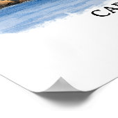 Poster Côte nationale de Cape Cod Massachusetts Aquarelle (Coin)