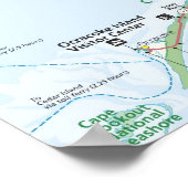 Poster Côte nationale du Cap Hatteras (Coin)