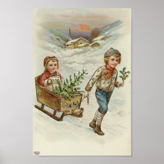 Poster Côté | Noël vintage (Devant)